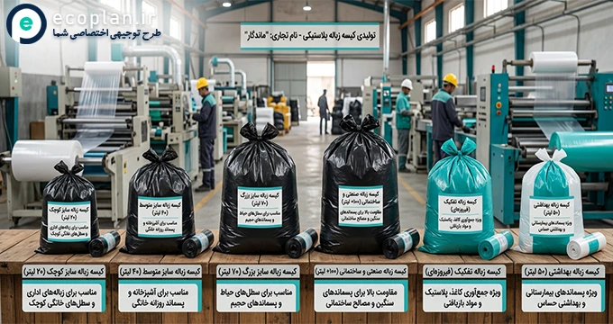 تولید کیسه زباله پلاستیکی